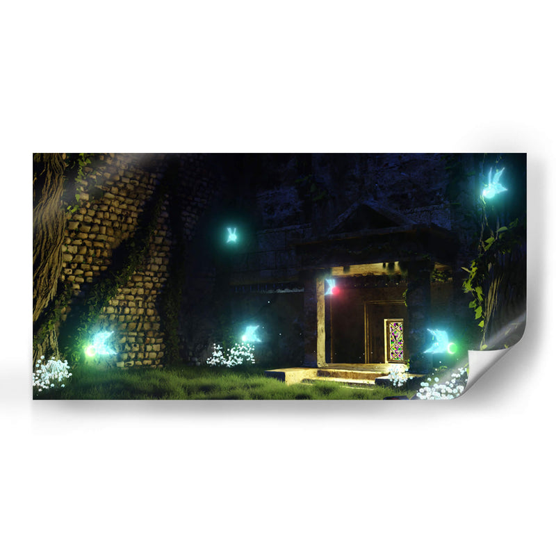 El templo del bosque perdido en algun lugar en mi niñez - Ctrl_Z3T4 | Cuadro decorativo de Canvas Lab