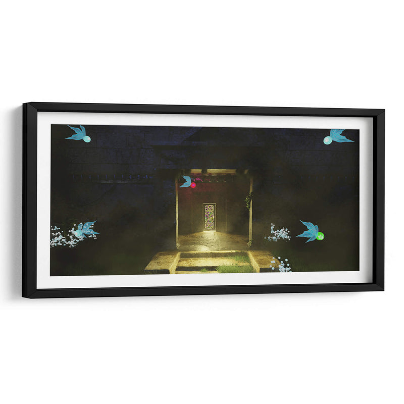 Templo del Bosque Entrada Remaster 3D - Ctrl_Z3T4 | Cuadro decorativo de Canvas Lab