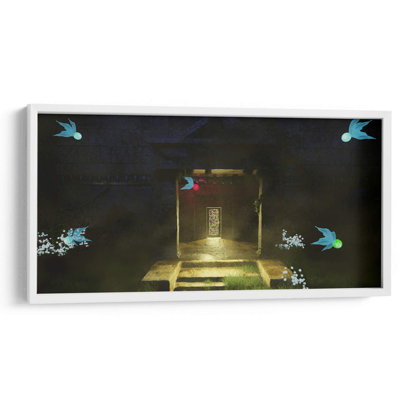 Templo del Bosque Entrada Remaster 3D - Ctrl_Z3T4 | Cuadro decorativo de Canvas Lab