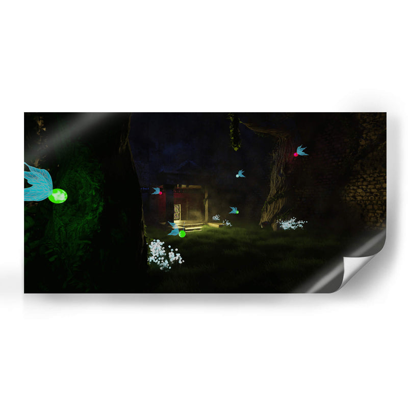 Templo del Bosque Esquina Remaster 3D - Ctrl_Z3T4 | Cuadro decorativo de Canvas Lab