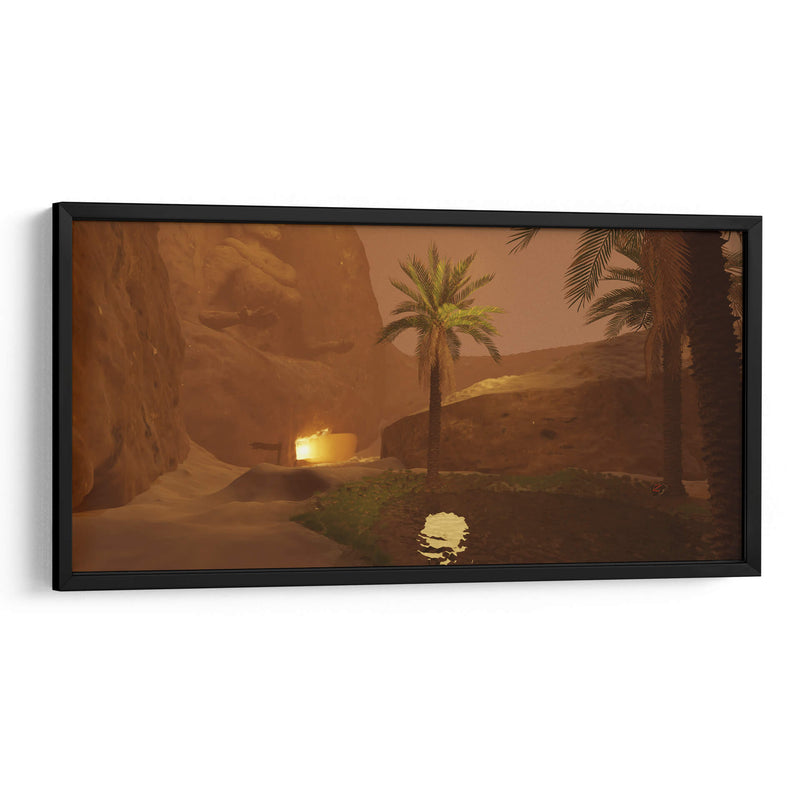 Templo del desierto Esquina Remaster 3D - Ctrl_Z3T4 | Cuadro decorativo de Canvas Lab