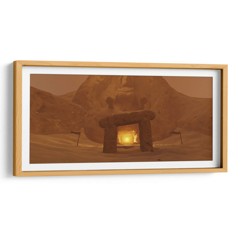 Templo del desierto Entrada Remaster 3D - Ctrl_Z3T4 | Cuadro decorativo de Canvas Lab