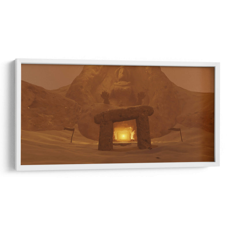 Templo del desierto Entrada Remaster 3D - Ctrl_Z3T4 | Cuadro decorativo de Canvas Lab