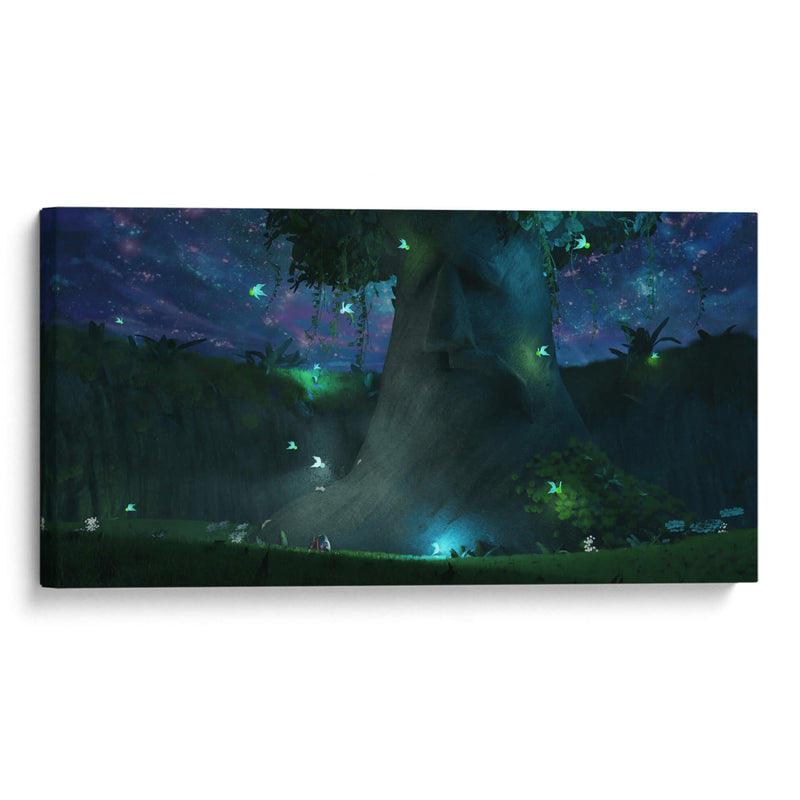 Gran Arbol Galactico Remaster 3D - Ctrl_Z3T4 | Cuadro decorativo de Canvas Lab