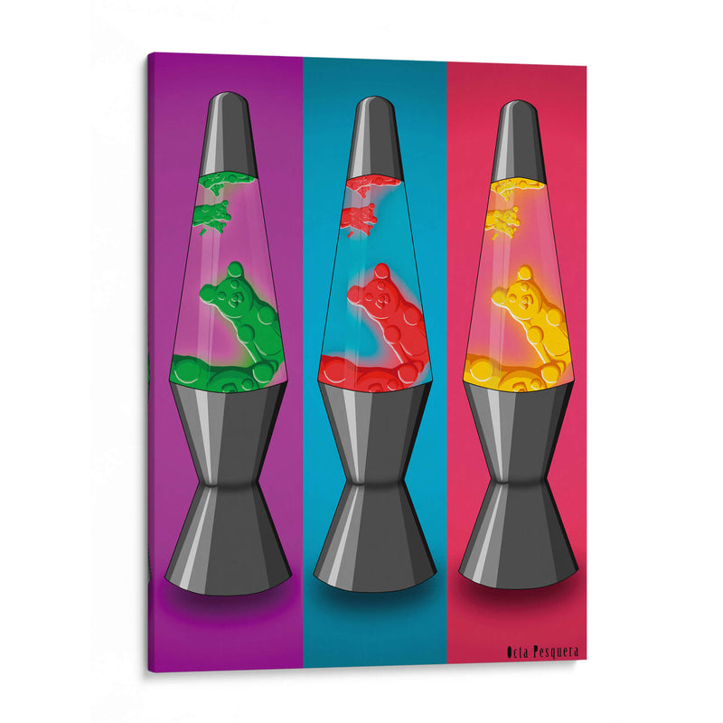 Panda lamp - Octa Pesquera | Cuadro decorativo de Canvas Lab