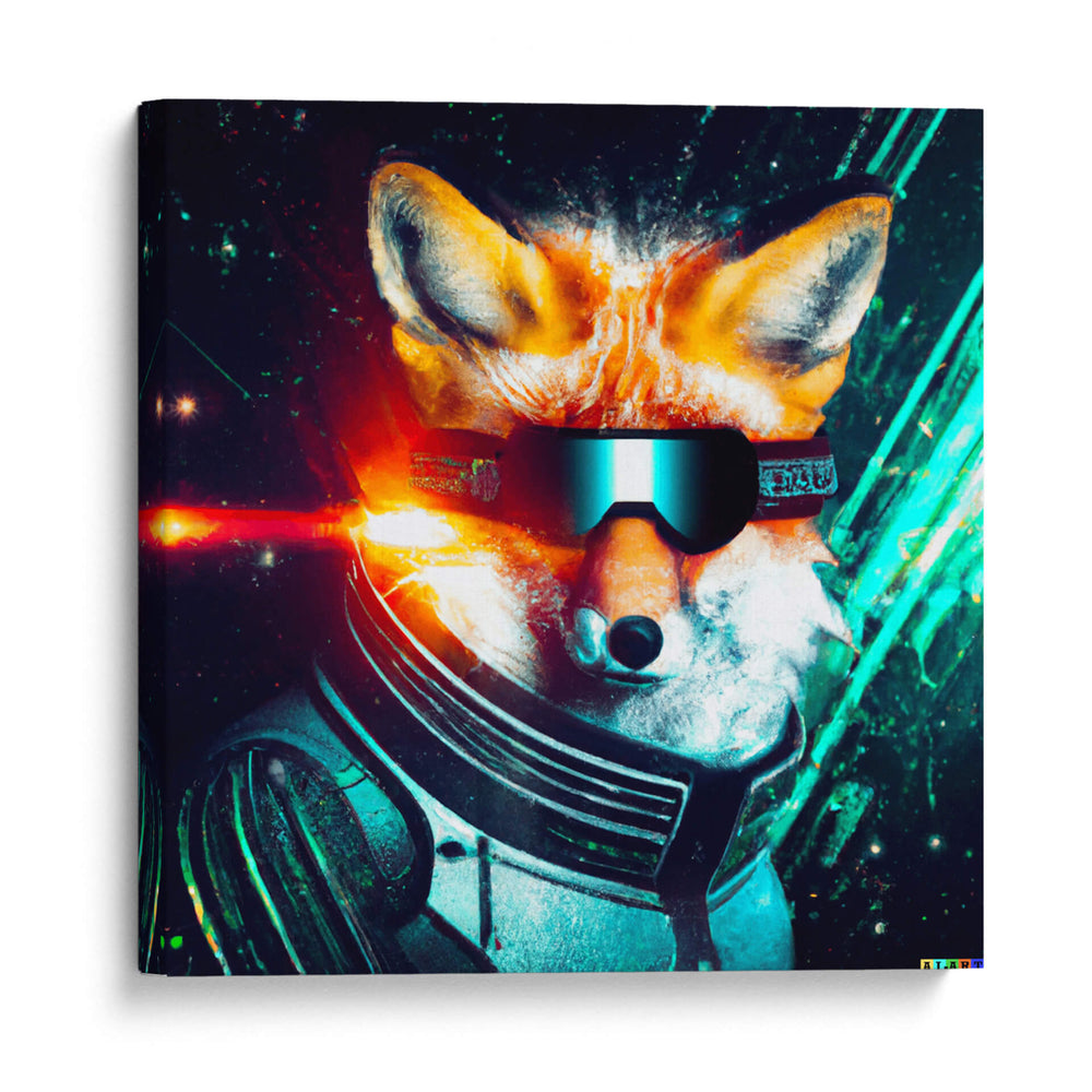 The Cyber Fox II - AI-ART | Cuadro decorativo de Canvas Lab
