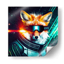 The Cyber Fox II - AI-ART | Cuadro decorativo de Canvas Lab