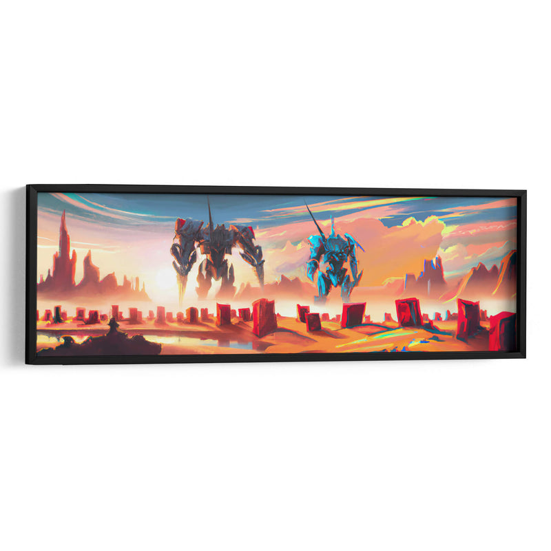 The Arrival of the Mecha - AI-ART | Cuadro decorativo de Canvas Lab