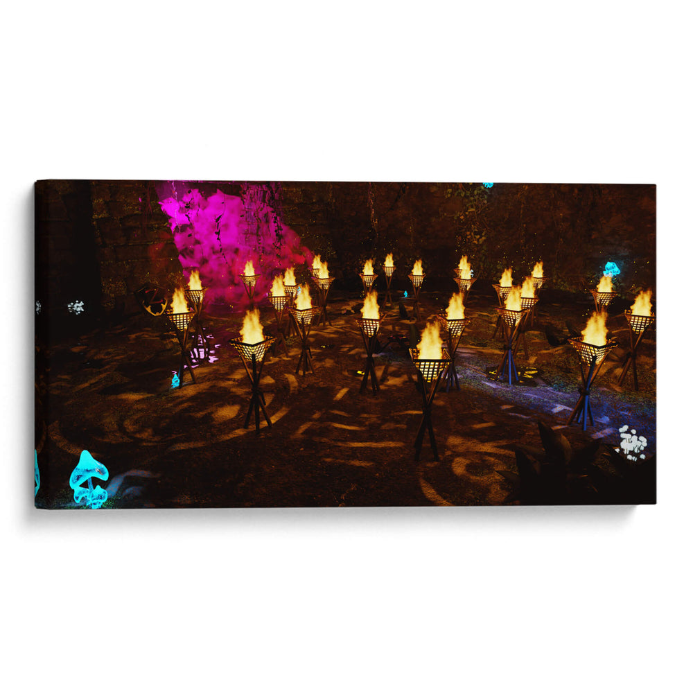 Templo de las sombras Remaster 3D - Ctrl_Z3T4 | Cuadro decorativo de Canvas Lab