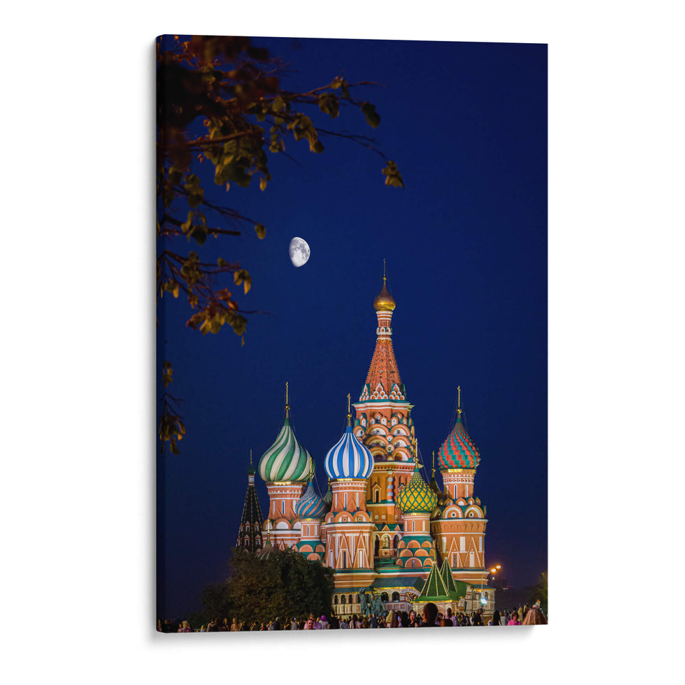 Catedral de San Basilio a luz de luna - Ulises Páez | Cuadro decorativo de Canvas Lab