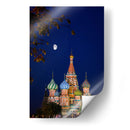 Catedral de San Basilio a luz de luna - Ulises Páez | Cuadro decorativo de Canvas Lab