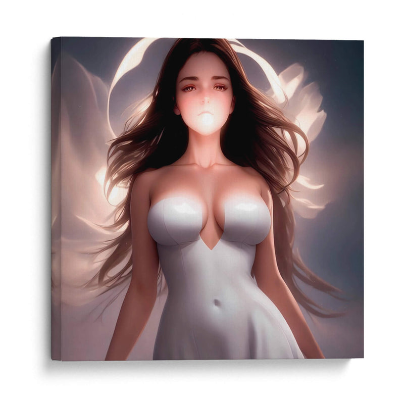 Puesta de sol y chica veraniega - Ham Hams! | Cuadro decorativo de Canvas Lab