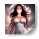 Puesta de sol y chica veraniega - Ham Hams! | Cuadro decorativo de Canvas Lab