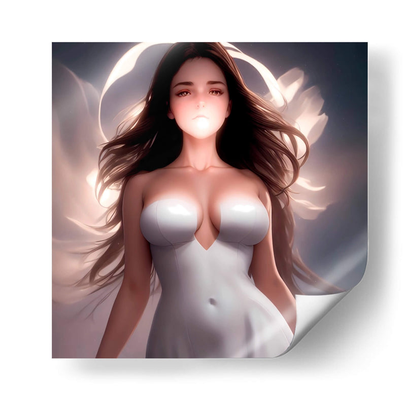 Puesta de sol y chica veraniega - Ham Hams! | Cuadro decorativo de Canvas Lab