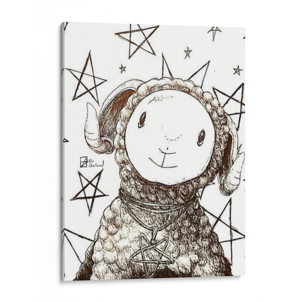 Lucy, la cabrita - Erz Blackwood | Cuadro decorativo de Canvas Lab
