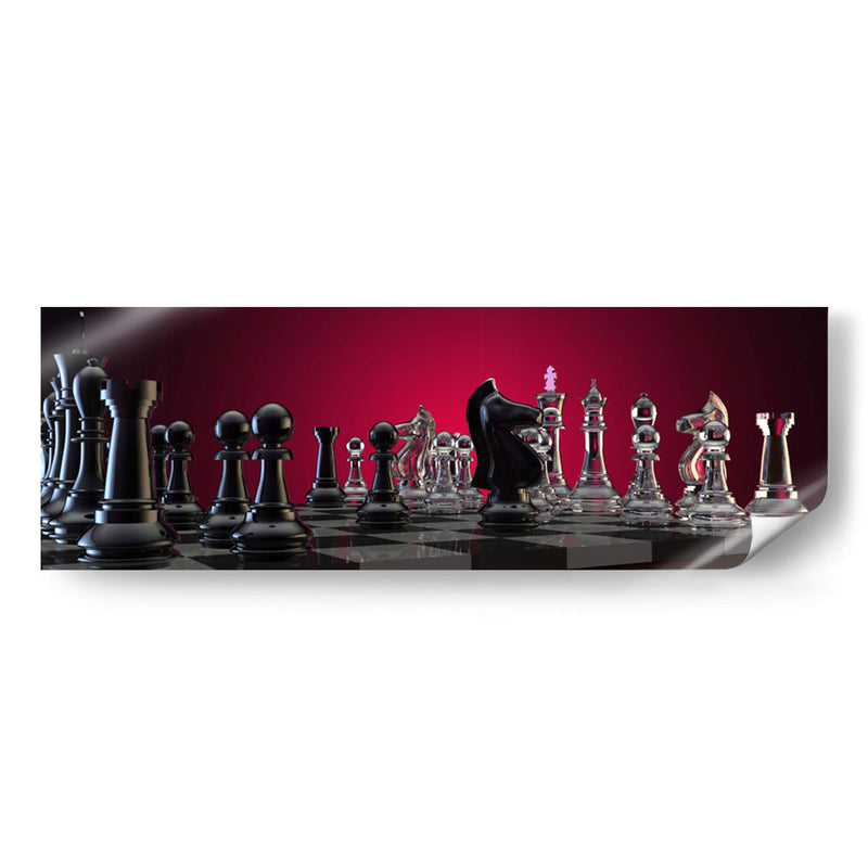 Caballo a peón blanco - Caperh | Cuadro decorativo de Canvas Lab