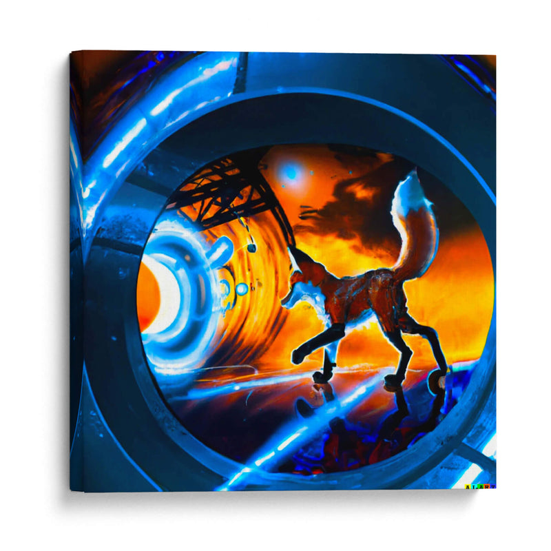 The Cyber Fox 11 - AI-ART | Cuadro decorativo de Canvas Lab