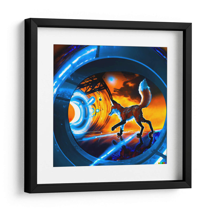 The Cyber Fox 11 - AI-ART | Cuadro decorativo de Canvas Lab