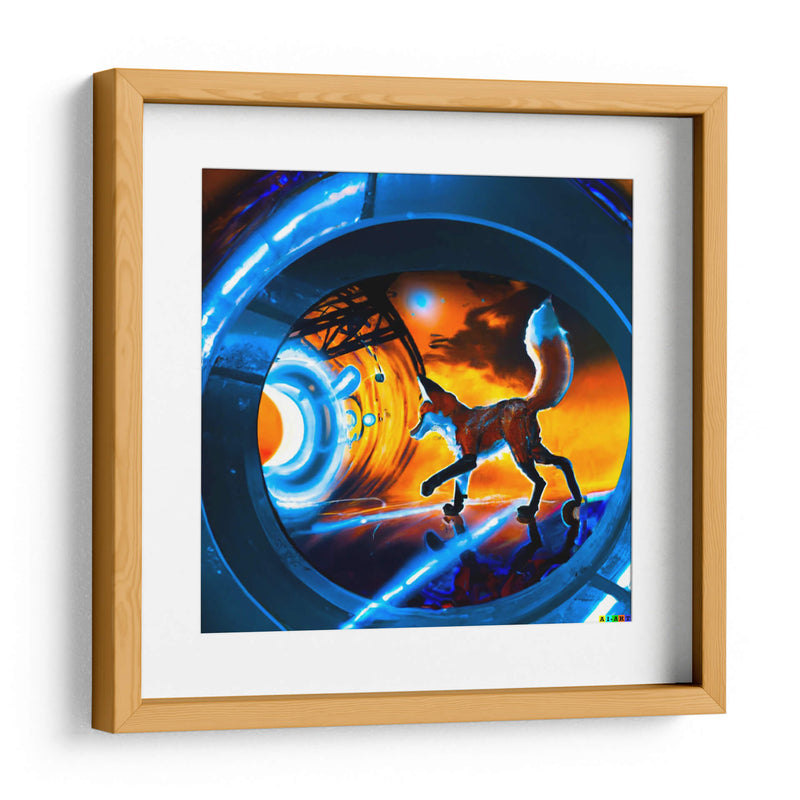 The Cyber Fox 11 - AI-ART | Cuadro decorativo de Canvas Lab