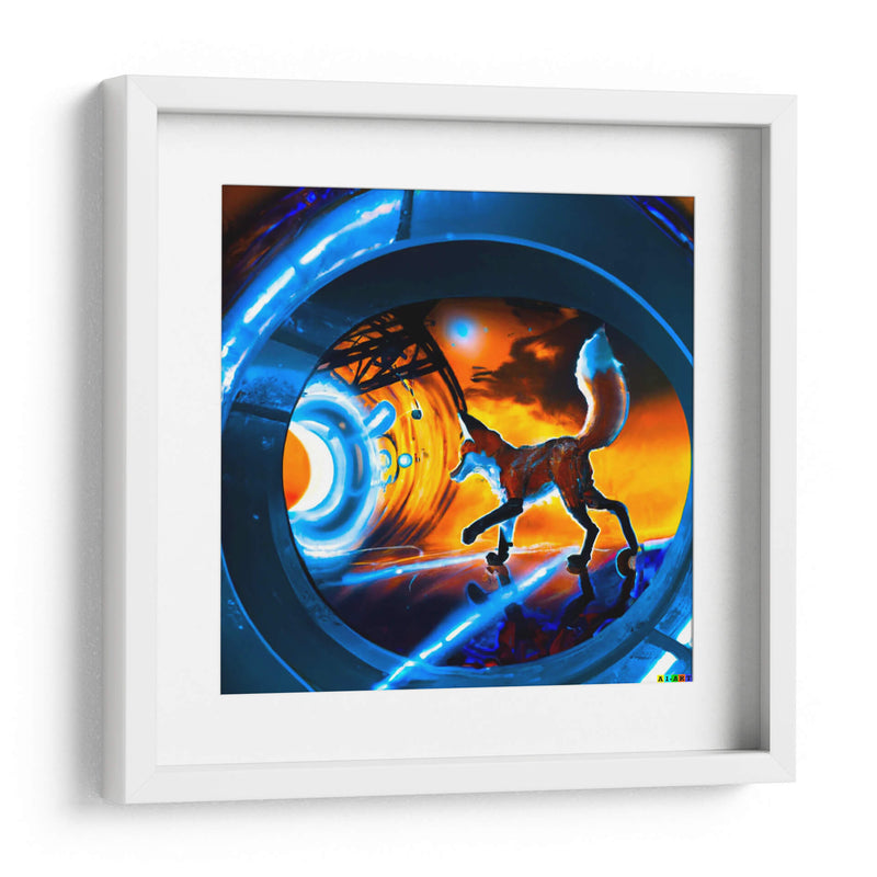 The Cyber Fox 11 - AI-ART | Cuadro decorativo de Canvas Lab