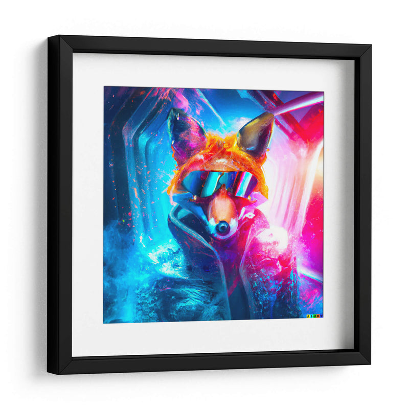 The Cyber Fox - AI-ART | Cuadro decorativo de Canvas Lab