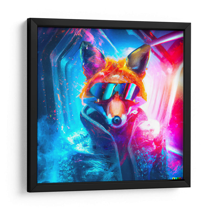 The Cyber Fox - AI-ART | Cuadro decorativo de Canvas Lab