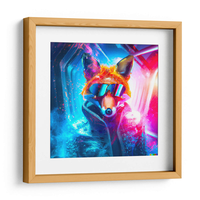 The Cyber Fox - AI-ART | Cuadro decorativo de Canvas Lab