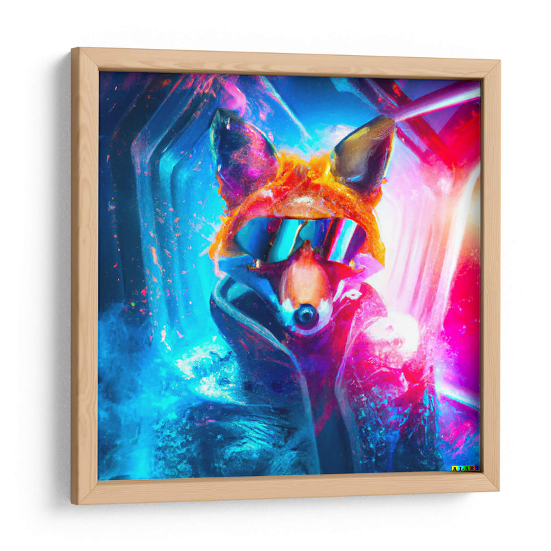 The Cyber Fox - AI-ART | Cuadro decorativo de Canvas Lab