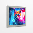 The Cyber Fox II - AI-ART | Cuadro decorativo de Canvas Lab