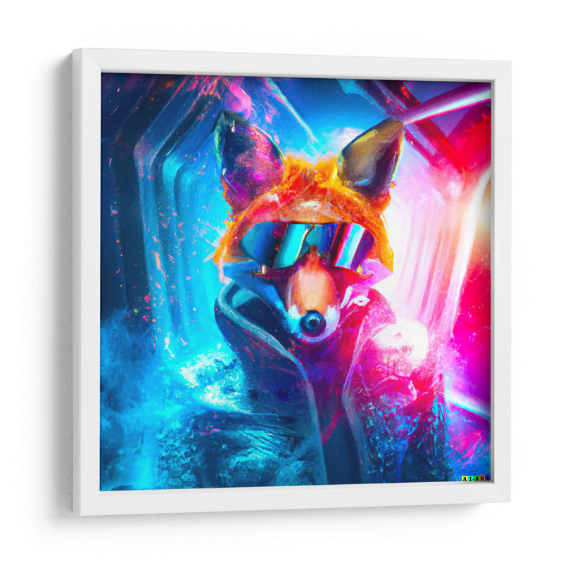 The Cyber Fox - AI-ART | Cuadro decorativo de Canvas Lab