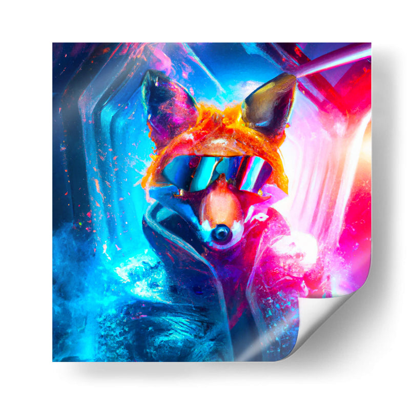 The Cyber Fox - AI-ART | Cuadro decorativo de Canvas Lab