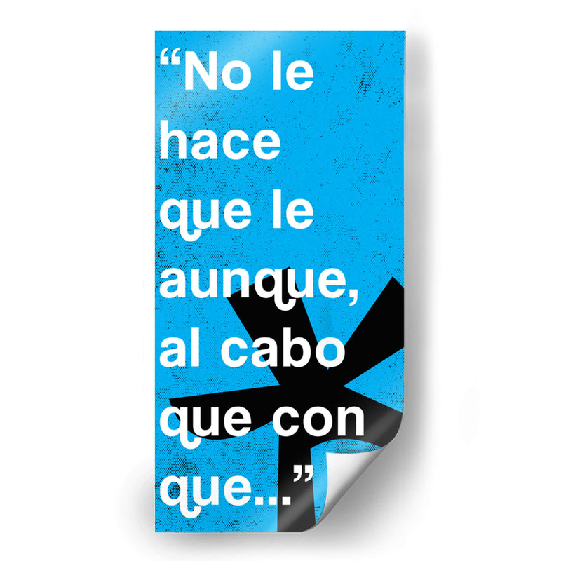 No le hace 003 - Jorge Méndez | Cuadro decorativo de Canvas Lab