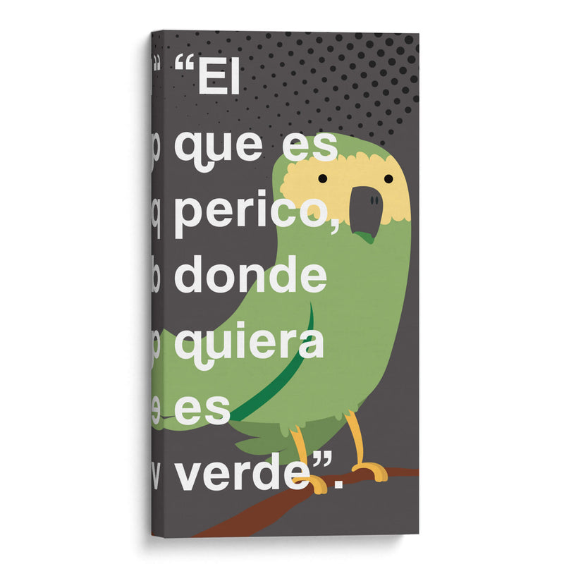 El que es perico 003 - Jorge Méndez | Cuadro decorativo de Canvas Lab