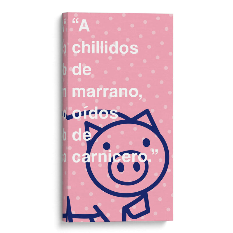 A chillidos de marrano 001 - Jorge Méndez | Cuadro decorativo de Canvas Lab