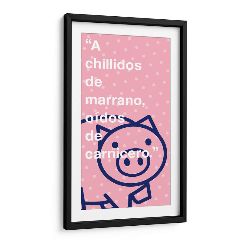 A chillidos de marrano 001 - Jorge Méndez | Cuadro decorativo de Canvas Lab