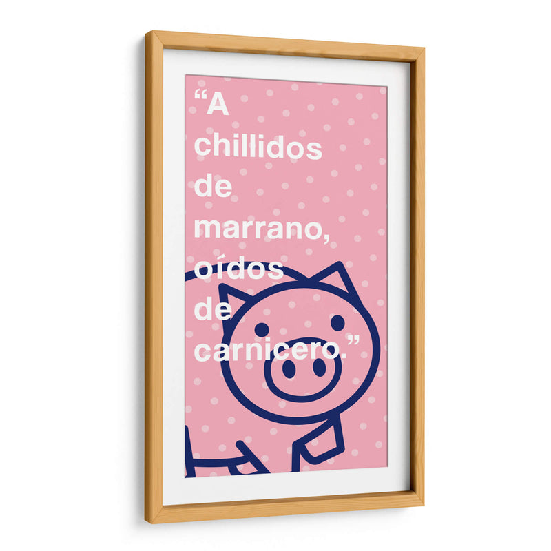 A chillidos de marrano 001 - Jorge Méndez | Cuadro decorativo de Canvas Lab