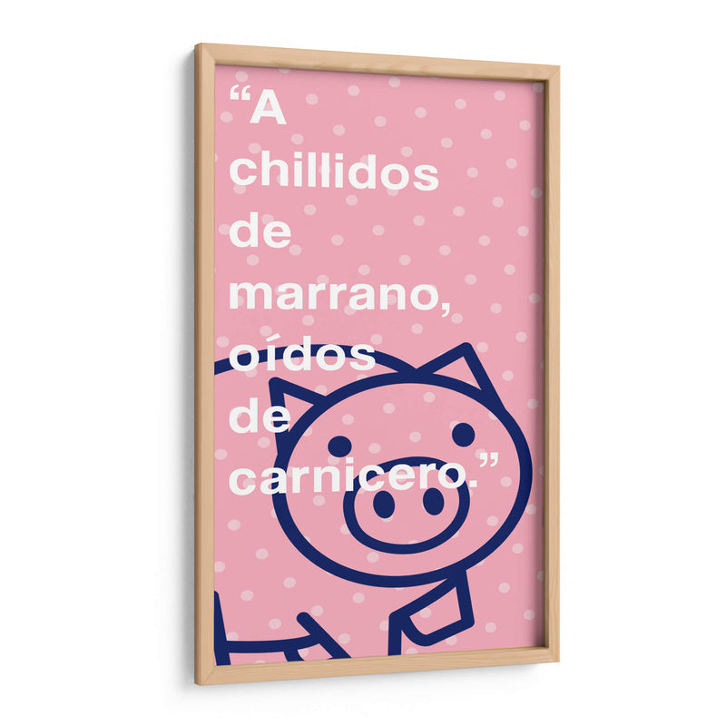 A chillidos de marrano 001 - Jorge Méndez | Cuadro decorativo de Canvas Lab