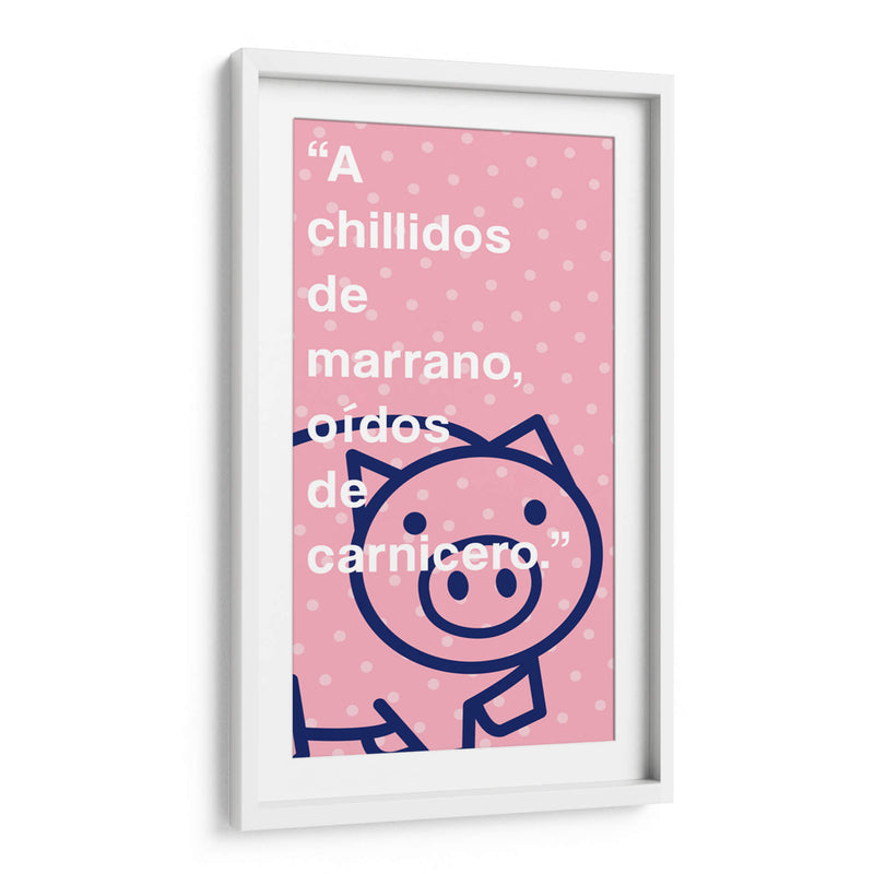 A chillidos de marrano 001 - Jorge Méndez | Cuadro decorativo de Canvas Lab