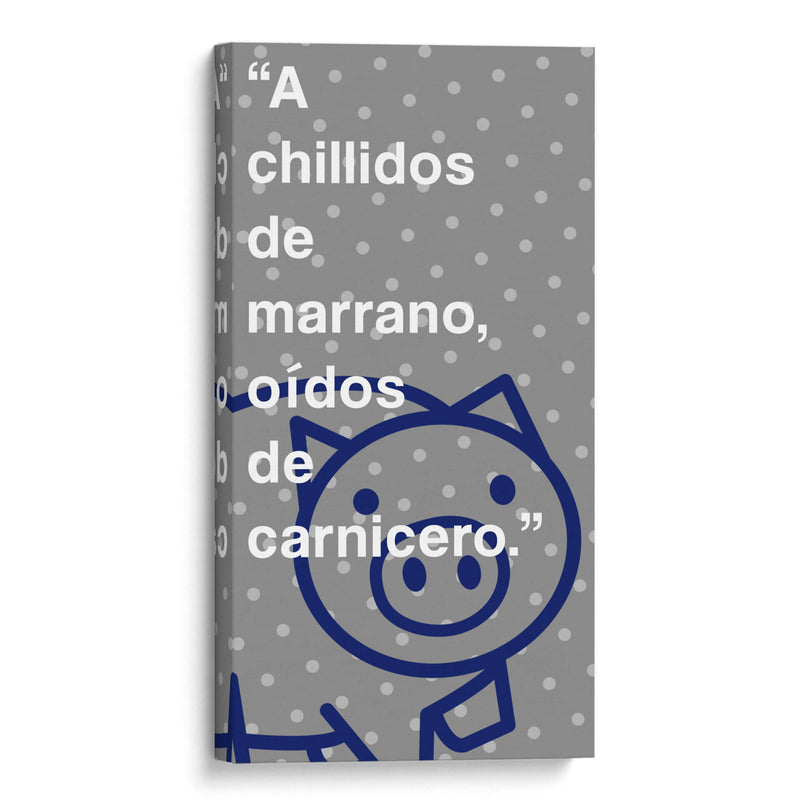 A chillidos de marrano 002 - Jorge Méndez | Cuadro decorativo de Canvas Lab
