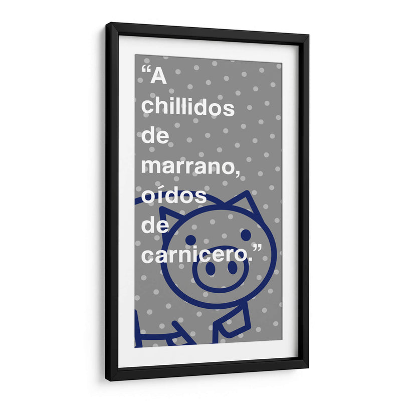 A chillidos de marrano 002 - Jorge Méndez | Cuadro decorativo de Canvas Lab