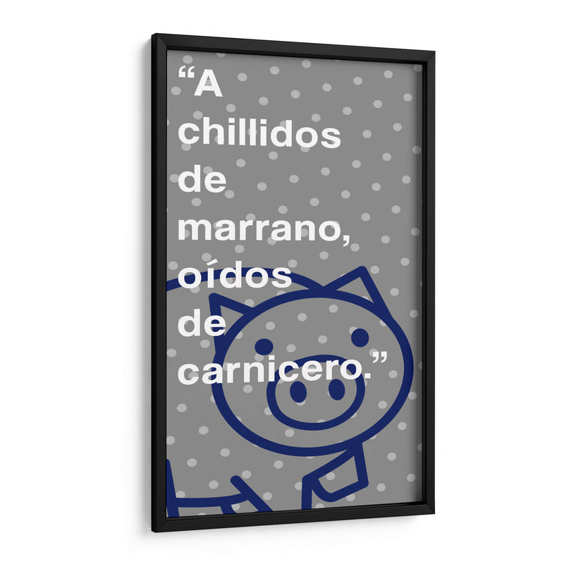 A chillidos de marrano 002 - Jorge Méndez | Cuadro decorativo de Canvas Lab