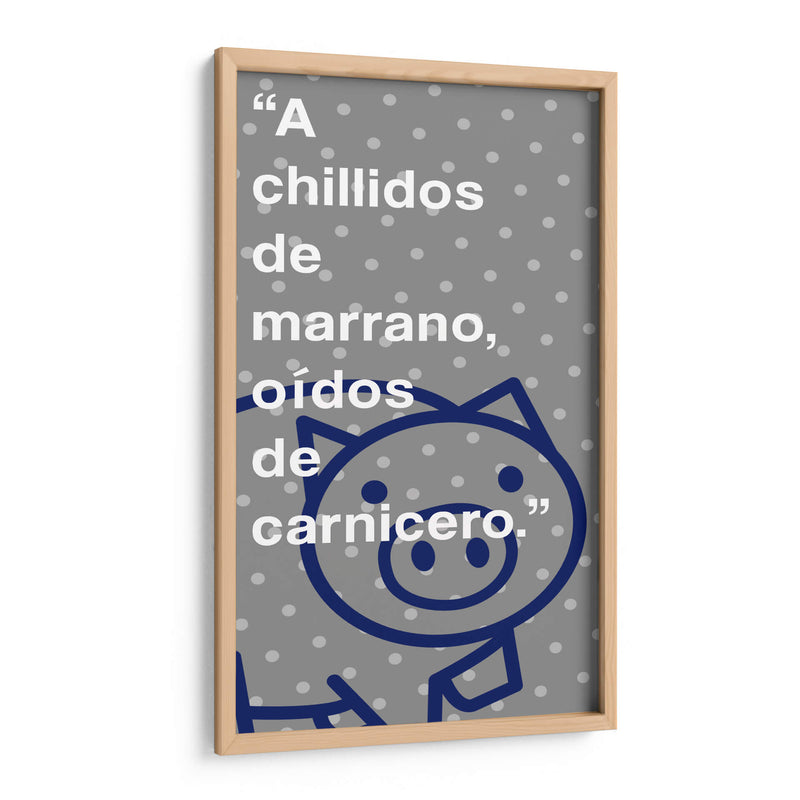 A chillidos de marrano 002 - Jorge Méndez | Cuadro decorativo de Canvas Lab