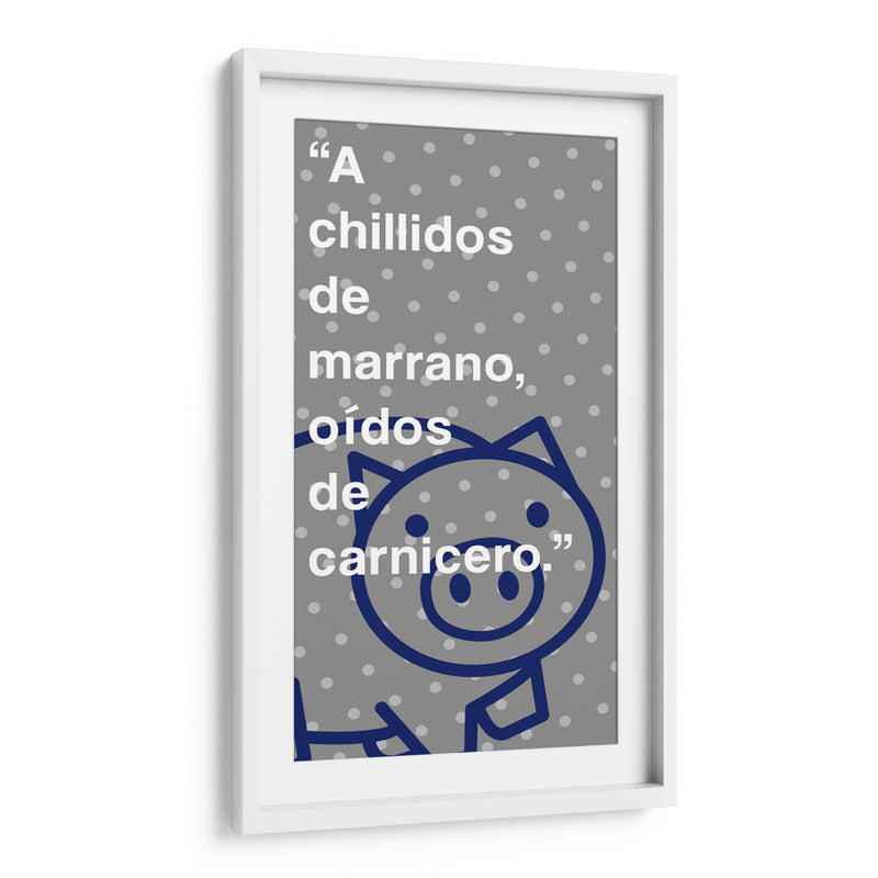 A chillidos de marrano 002 - Jorge Méndez | Cuadro decorativo de Canvas Lab