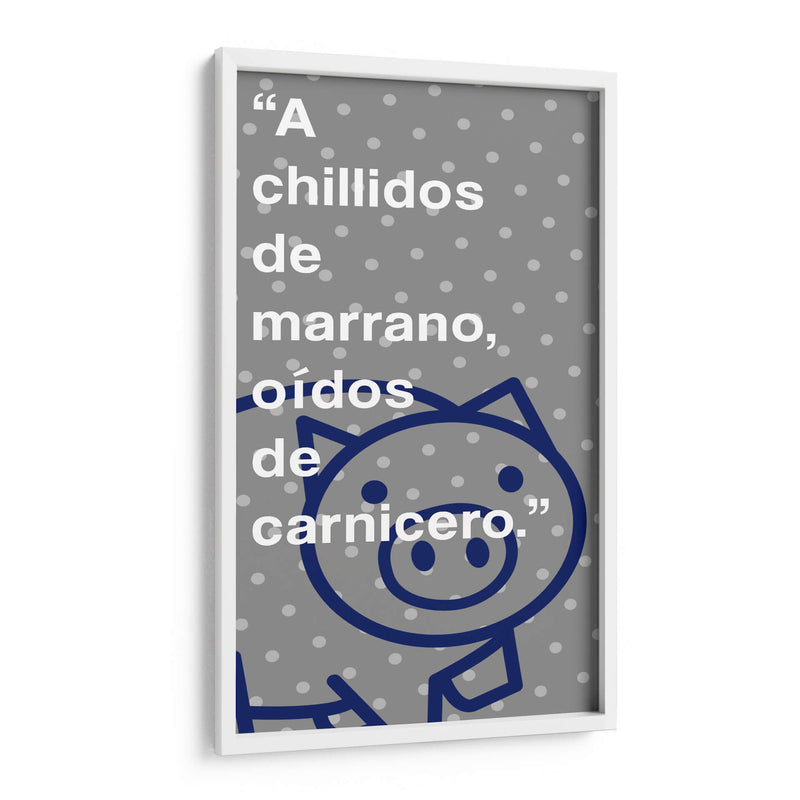 A chillidos de marrano 002 - Jorge Méndez | Cuadro decorativo de Canvas Lab