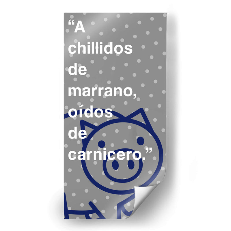 A chillidos de marrano 002 - Jorge Méndez | Cuadro decorativo de Canvas Lab