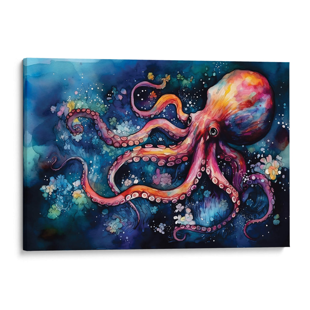 Pulpo Espacial en Acuarela - Dav Madrid | Cuadro decorativo de Canvas Lab