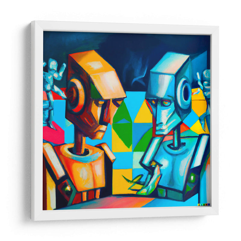 Artificial Cubism - AI-ART | Cuadro decorativo de Canvas Lab