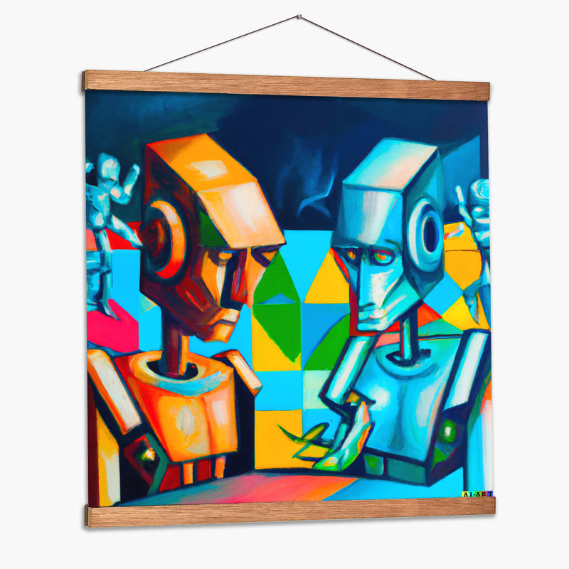 Artificial Cubism - AI-ART | Cuadro decorativo de Canvas Lab