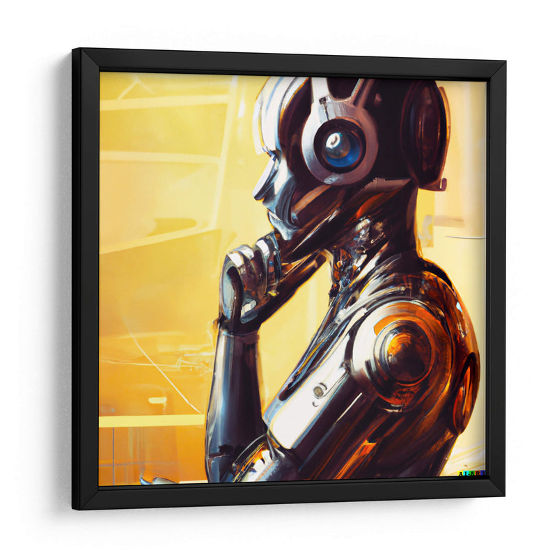 The Artificial Think 5:5 - AI-ART | Cuadro decorativo de Canvas Lab