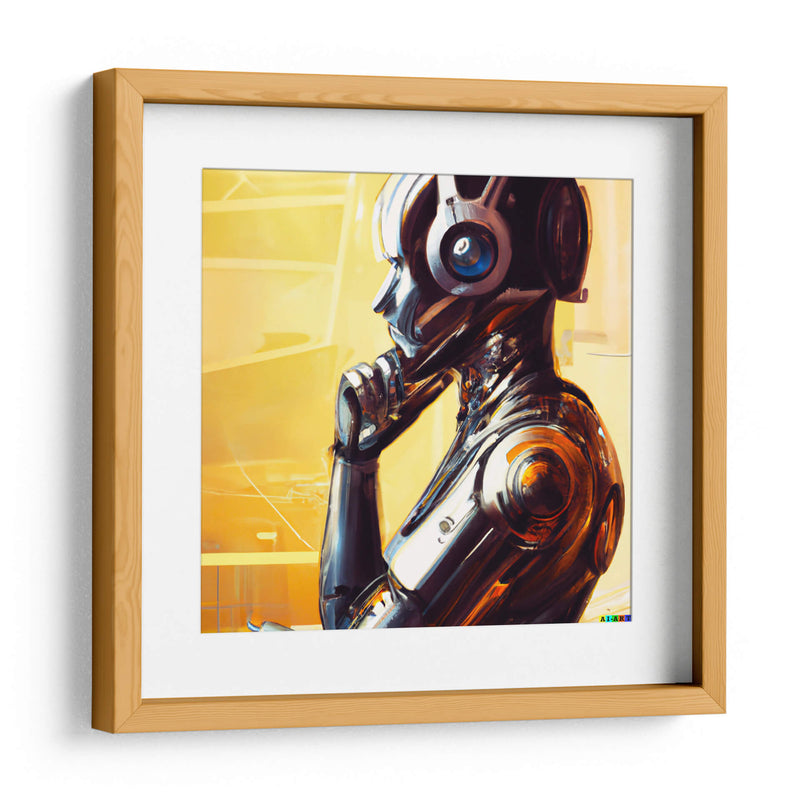 The Artificial Think 5:5 - AI-ART | Cuadro decorativo de Canvas Lab